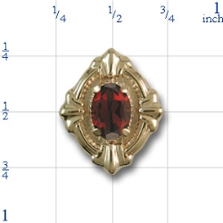 80883 Garnet Bracelet Slide 